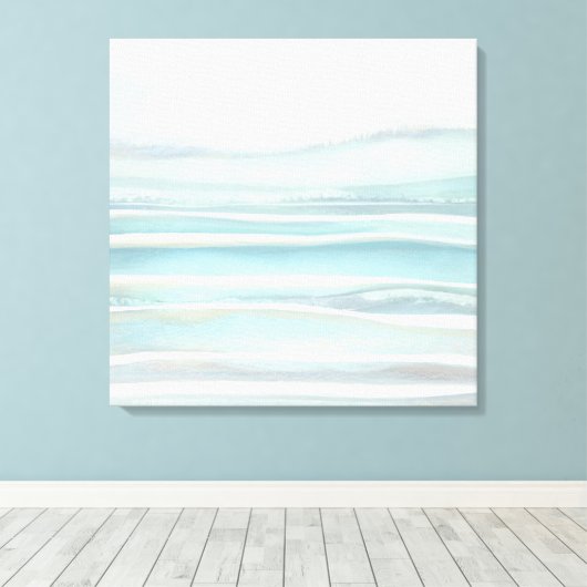 Canvas Printwerbung am Strand Leinwanddruck (Insitu (Holzboden))