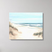 Canvas Printwerbung am Strand Leinwanddruck (Vorderseite)