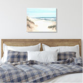 Canvas Printwerbung am Strand Leinwanddruck (Insitu (Schlafzimmer))