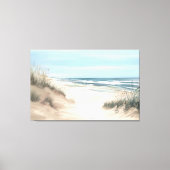 Canvas Printwerbung am Strand Leinwanddruck (Vorderseite)