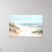 Canvas Printwerbung am Strand Leinwanddruck (Vorderseite)