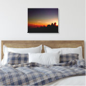 Canvas Sunset Leinwanddruck (Insitu (Schlafzimmer))