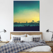 Canvas Sunset Leinwanddruck (Insitu (Schlafzimmer))