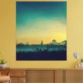 Canvas Sunset Leinwanddruck (Insitu (Wohnzimmer))