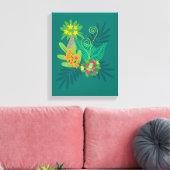 Canvas Tropical Art Print Leinwanddruck (Insitu (Wohnzimmer))