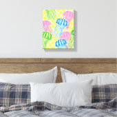 Canvas tropical Jellyfish Pattern Leinwanddruck (Insitu (Schlafzimmer))
