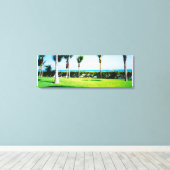 Canvas tropical Trees Print Leinwanddruck (Insitu (Holzboden))