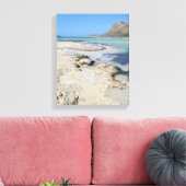 Canvas, tropischer Mittelmeerstrand, Print Leinwanddruck (Insitu (Wohnzimmer))