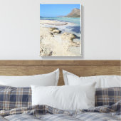 Canvas, tropischer Mittelmeerstrand, Print Leinwanddruck (Insitu (Schlafzimmer))