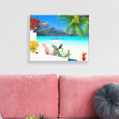 Canvas tropischer Strand Leinwanddruck (Insitu (Wohnzimmer))