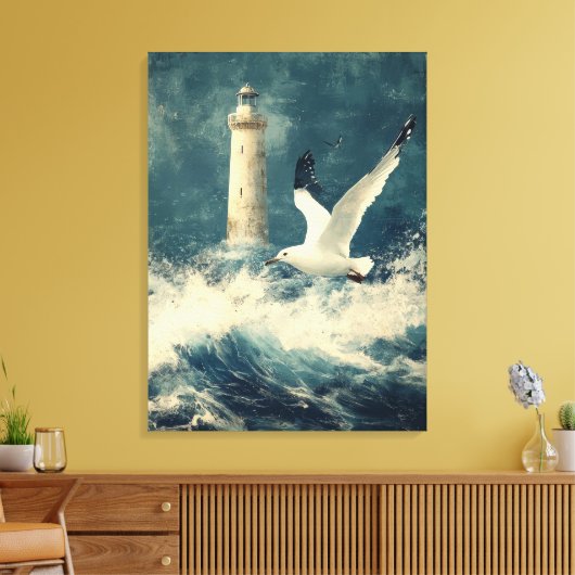 Canvas Wall Art with LIghthouse Leinwanddruck (Insitu (Wohnzimmer))