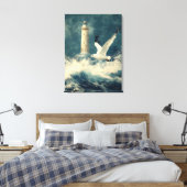 Canvas Wall Art with LIghthouse Leinwanddruck (Insitu (Schlafzimmer))