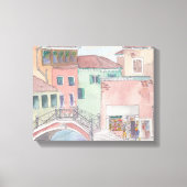 Canvas "Watercolor Sketch/Venedig Italien Leinwanddruck (Vorderseite)