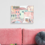 Canvas "Watercolor Sketch/Venedig Italien Leinwanddruck (Insitu (Wohnzimmer))