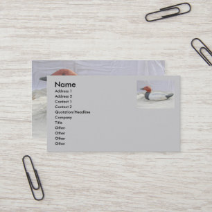 Canvasback Decoy Business Cards Visitenkarte