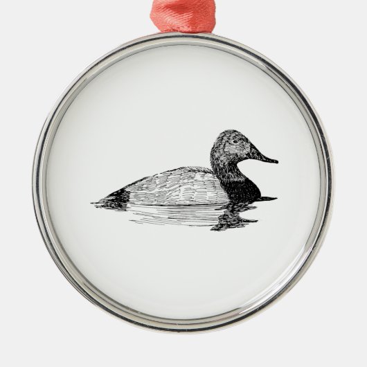 Canvasback Duck Ornament (Vorne)