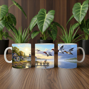 Canvasback Ducks Coffee Tasse Wrap Design