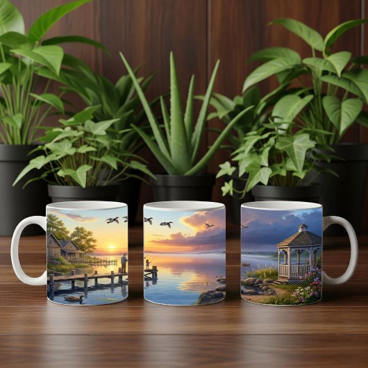 Canvasback Ducks Coffee Tasse Wrap Design