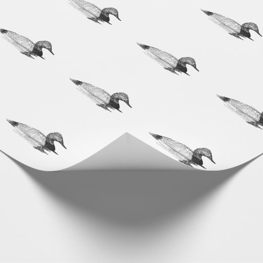Canvasback-Ente Geschenkpapier (Ecke)