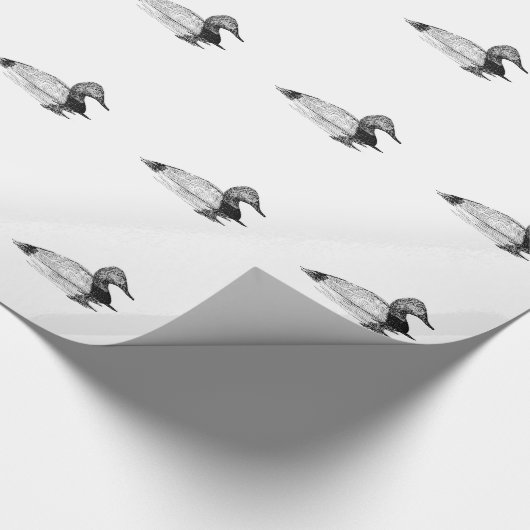 Canvasback-Ente Geschenkpapier (Ecke)