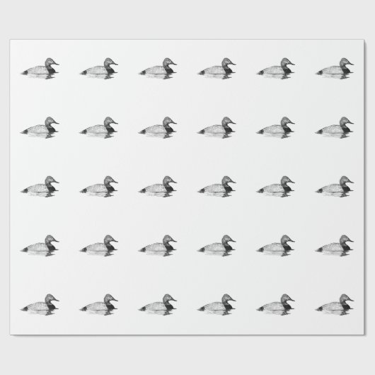 Canvasback-Ente Geschenkpapier (Flach)