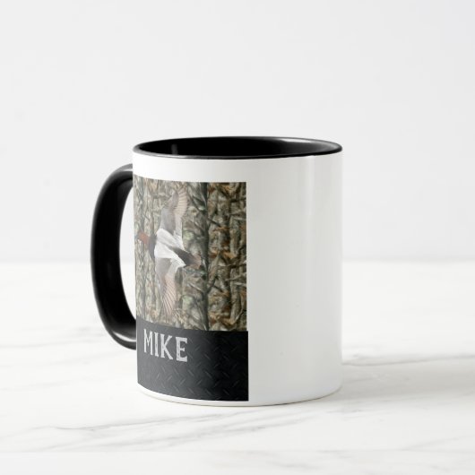 Canvasback-Enten-Jagd-Namen-Sport-draußen Tasse (Vorderseite Links)