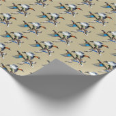 Canvasback, Mallard and Wood Ducks Flying Geschenkpapier (Ecke)