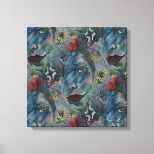 Canvastavla Sarah Rubellite Leinwanddruck (Vorderseite)