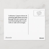 Canyon, Arizona Postkarte (Rückseite)