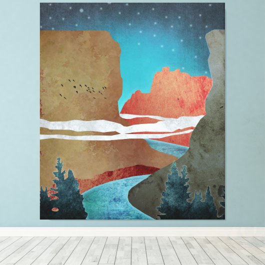 Canyon Birds Leinwanddruck (Insitu (Holzboden))