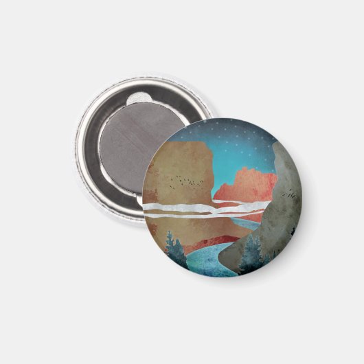 Canyon Birds Magnet (Vorderseite/Rückseite)