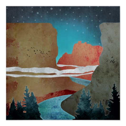 Canyon Birds Poster (Vorderseite)