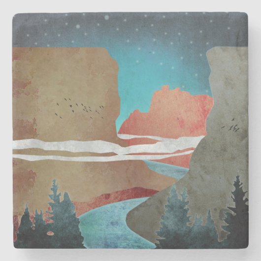 Canyon Birds Steinuntersetzer (Vorderseite)