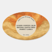 Canyon Colors Natural Earth Custom Ovaler Aufkleber (Vorderseite)