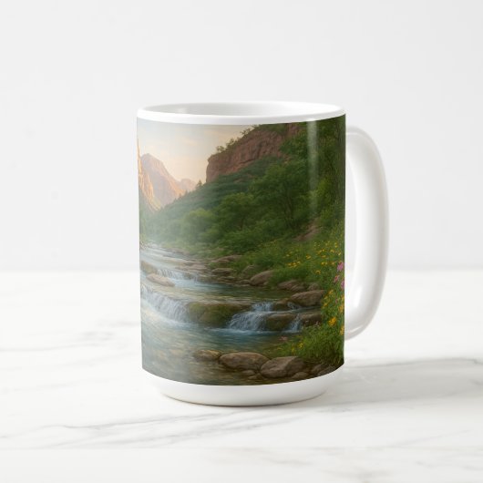 Canyon Creek bei Sunrise Kaffeetasse (VorderseiteRechts)
