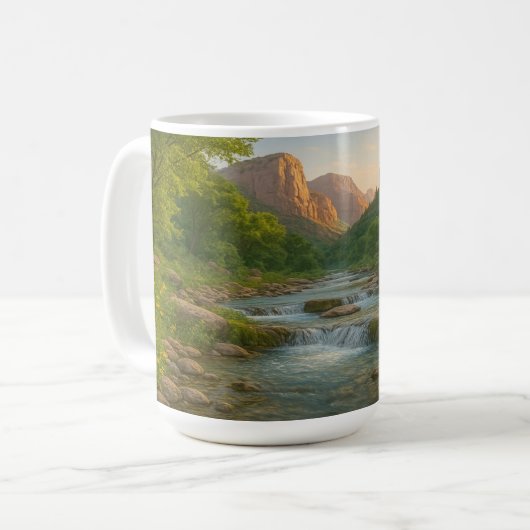 Canyon Creek bei Sunrise Kaffeetasse (Vorderseite Links)