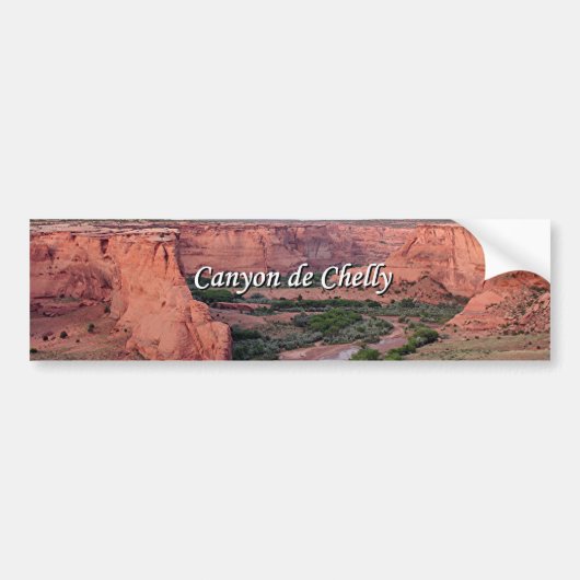 Canyon de Chelly, Arizona, am Sonnenuntergang Autoaufkleber (Vorne)
