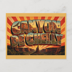 Canyon de Chelly Arizona Sandstein-Canyon-Kunst Postkarte
