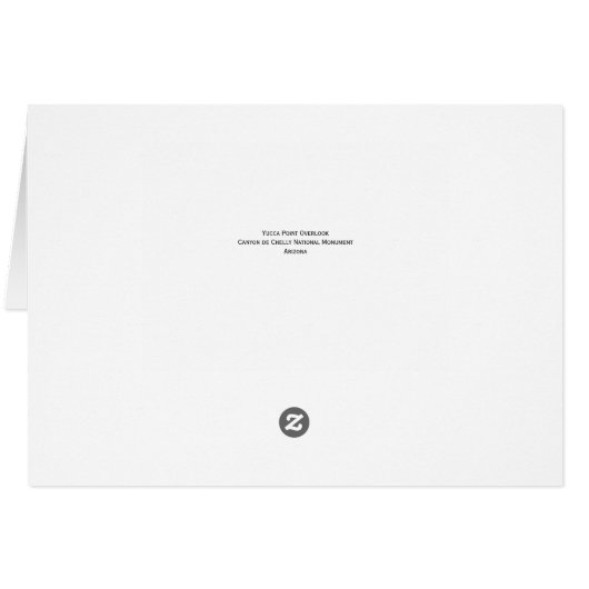 Canyon de Chelly, Aussicht von Yucca Point überbli (Rückseite Horizontal)