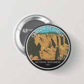 Canyon De Chelly National Monument Vintage Circle Button (Vorne & Hinten)