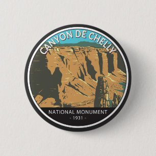 Canyon De Chelly National Monument Vintage Circle Button