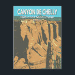 Canyon De Chelly Nationaldenkmal Arizona Vintag Postkarte<br><div class="desc">Canyon De Chelly Vektorgrafik Design. Zu den Vorzügen des Parks zählen das Spider Rock Spire,  etwa 300 Meter hoch und die gewaltigen Sandsteinklippen rund um einen grünen Canyon.</div>