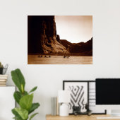 Canyon de Chelly Navajo von E. S. Curtis 1904 Poster (Heimbüro)