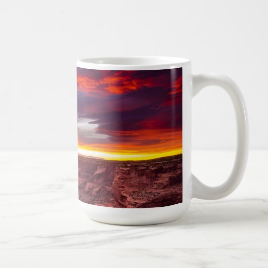 Canyon de Chelly, Sonnenuntergang, Arizona Kaffeetasse (Rechts)
