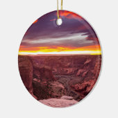 Canyon de Chelly, Sonnenuntergang, Arizona Keramik Ornament (Links)