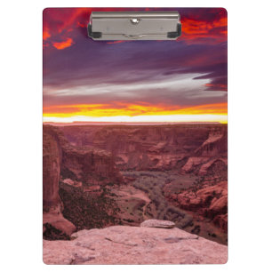 Canyon de Chelly, Sonnenuntergang, Arizona Klemmbrett