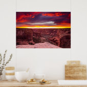 Canyon de Chelly, Sonnenuntergang, Arizona Poster (Küche)