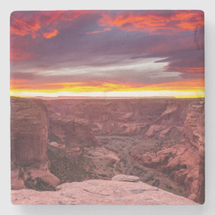 Canyon de Chelly, Sonnenuntergang, Arizona Steinuntersetzer