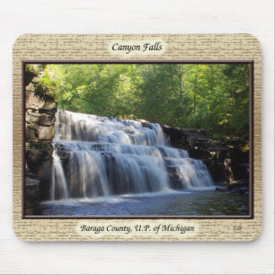 Canyon Falls gerahmt Mousepad