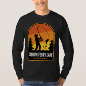 Canyon Ferry Lake Montana Fishing T-Shirt (Vorderseite)